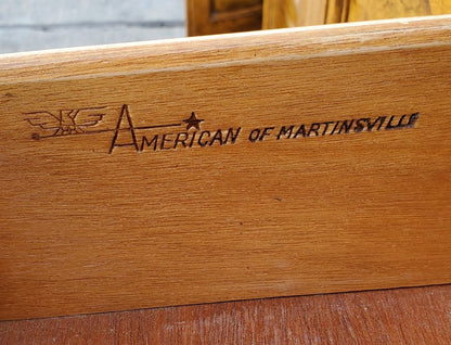 American of martinsville dresser /buffet and 2 nightstands/end/side tables set