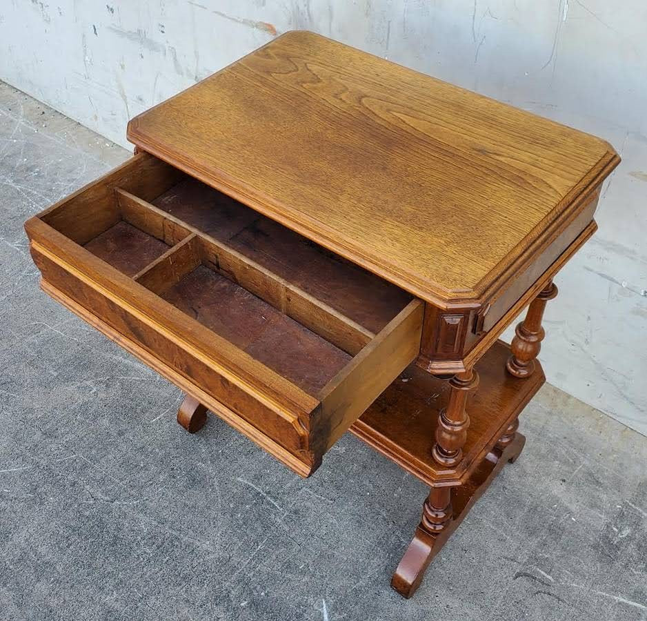 Antique/ vintage Victorian sewing work/library entry table