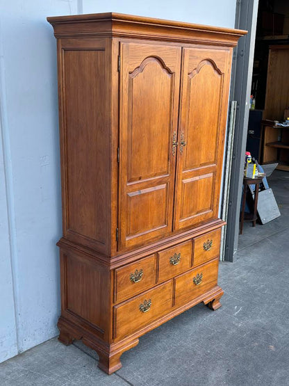 Thomasville Armoire Dresser Chest Solid Wood