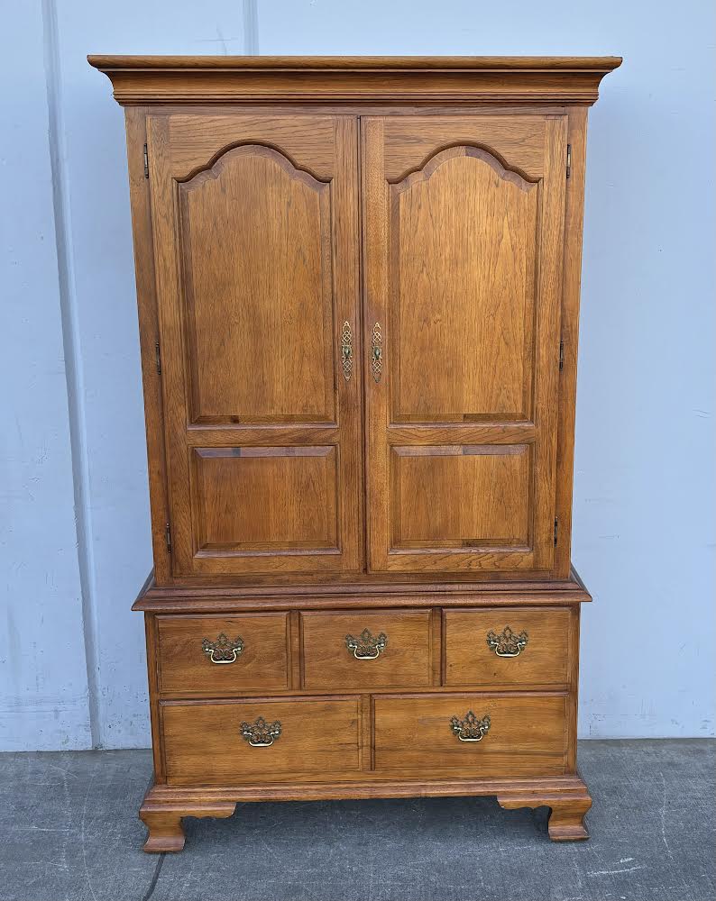 Thomasville Armoire Dresser Chest Solid Wood