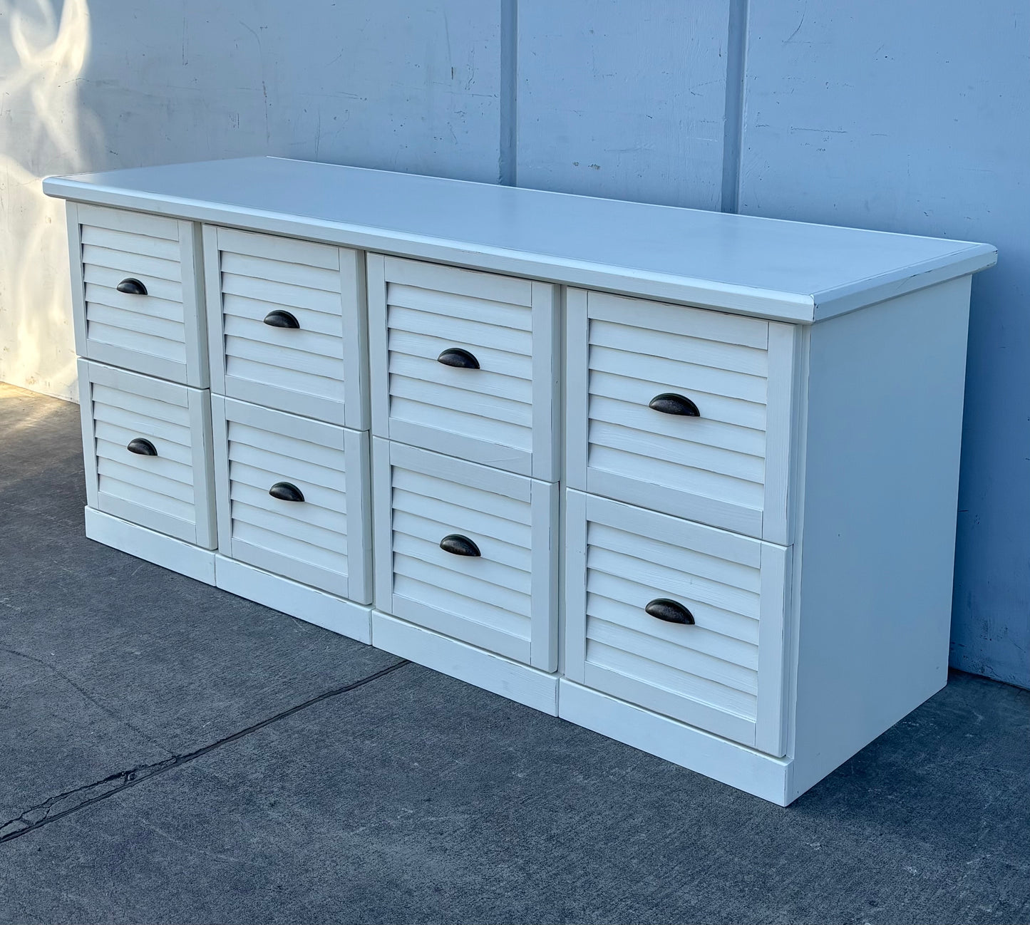 Ballard designs white 4 file cabinets 2 drawers