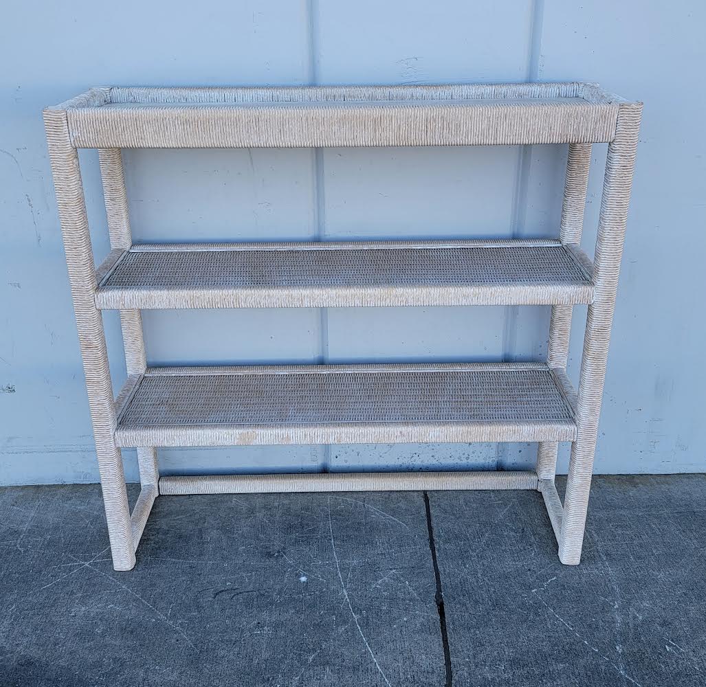 Wicker bookcase/ bookshelf