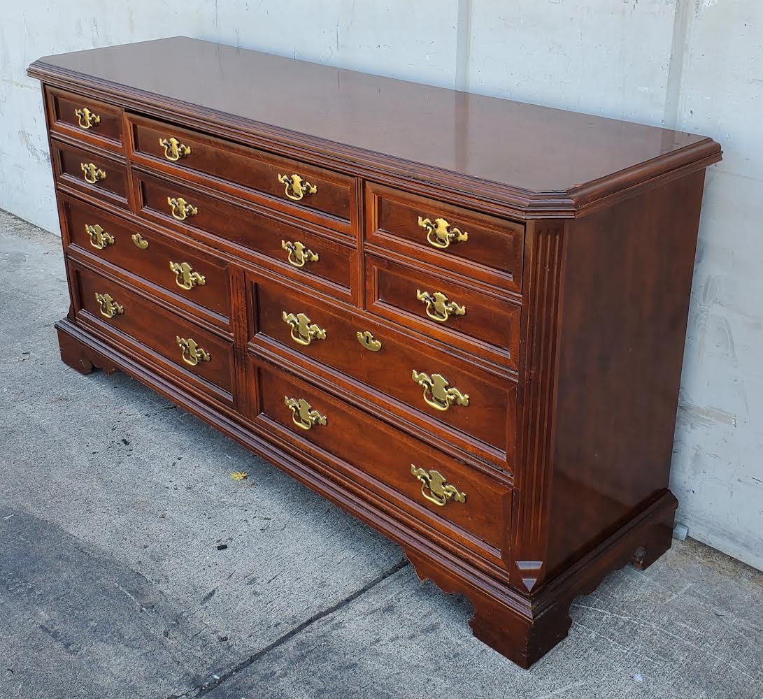 bassett style dresser /sideboard dark wood