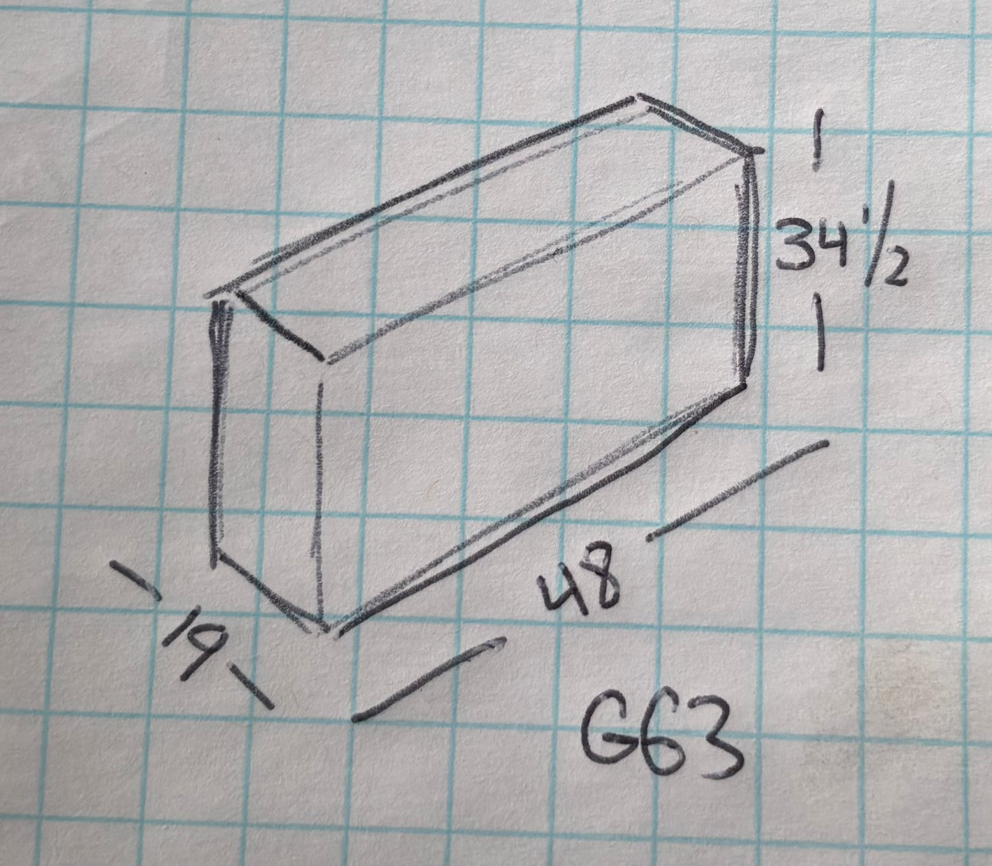 Dresser/ chest of drawers