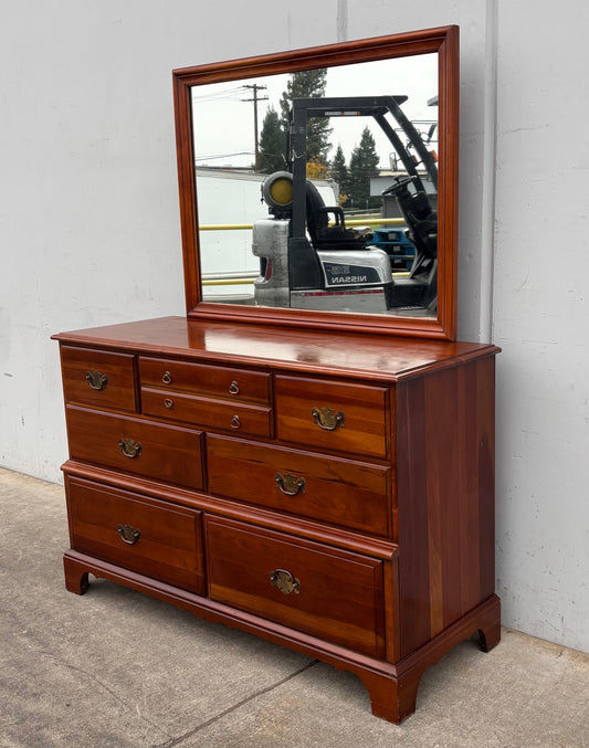 Hungerford dresser with mirror/ chest of drawers cherry