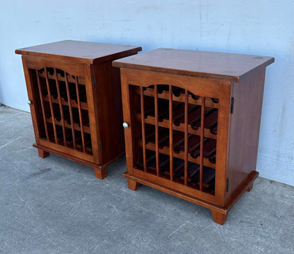 2 Wine rack cabinet with door
