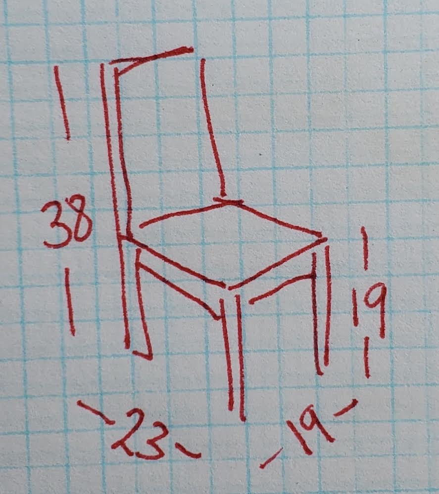 White 4 dining chairs