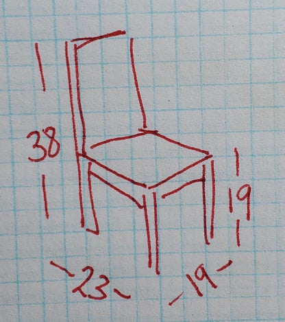 White 4 dining chairs