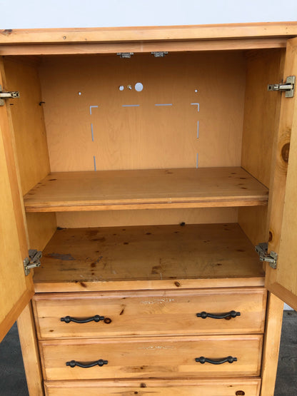 Boyd light wood/ blonde armoire/ wardrobe cabinet