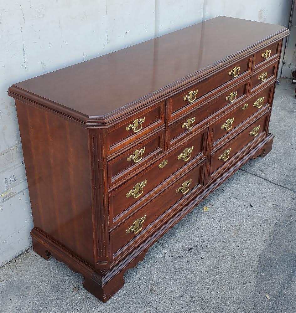 bassett style dresser /sideboard dark wood