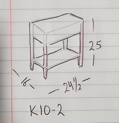 antique/ vintage kidney shaped end/ side table