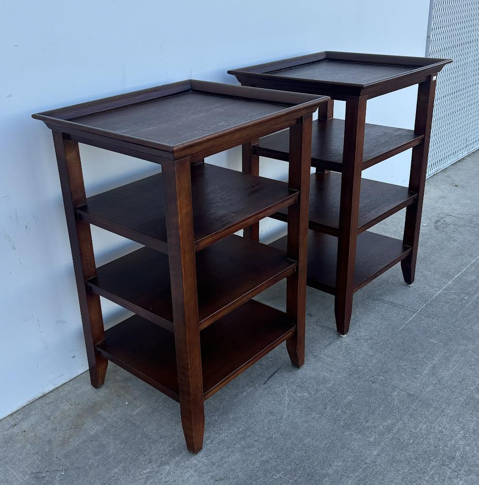 2 Side Tables with Shelves by Eddie Bauer