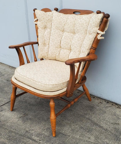 antique/ vintage maple wing back armchair
