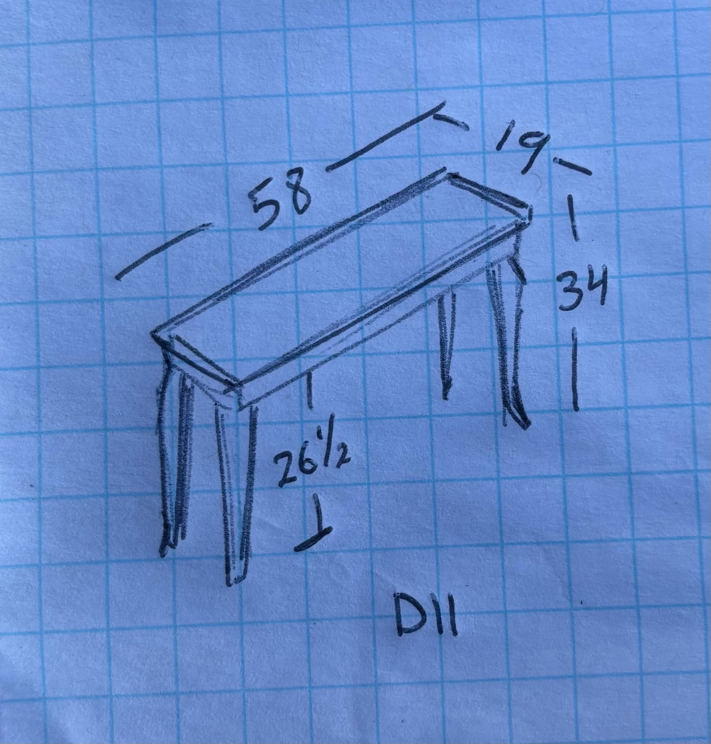 Console / sofa/ hall table vintage carved paw foot