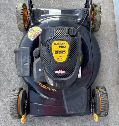 Poulan Pro 550 Series 158 cc Self Propelled Lawn Mower (works)