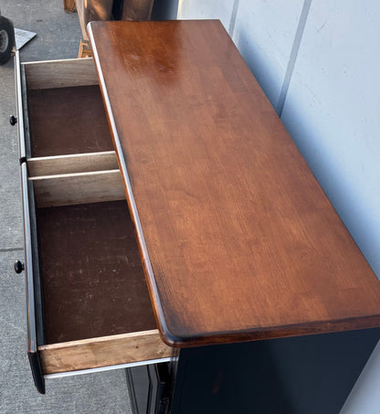 Black sideboard/ buffet credenza