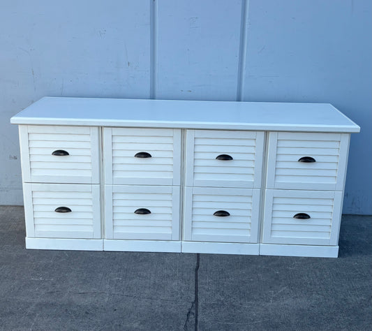 Ballard designs white 4 file cabinets 2 drawers