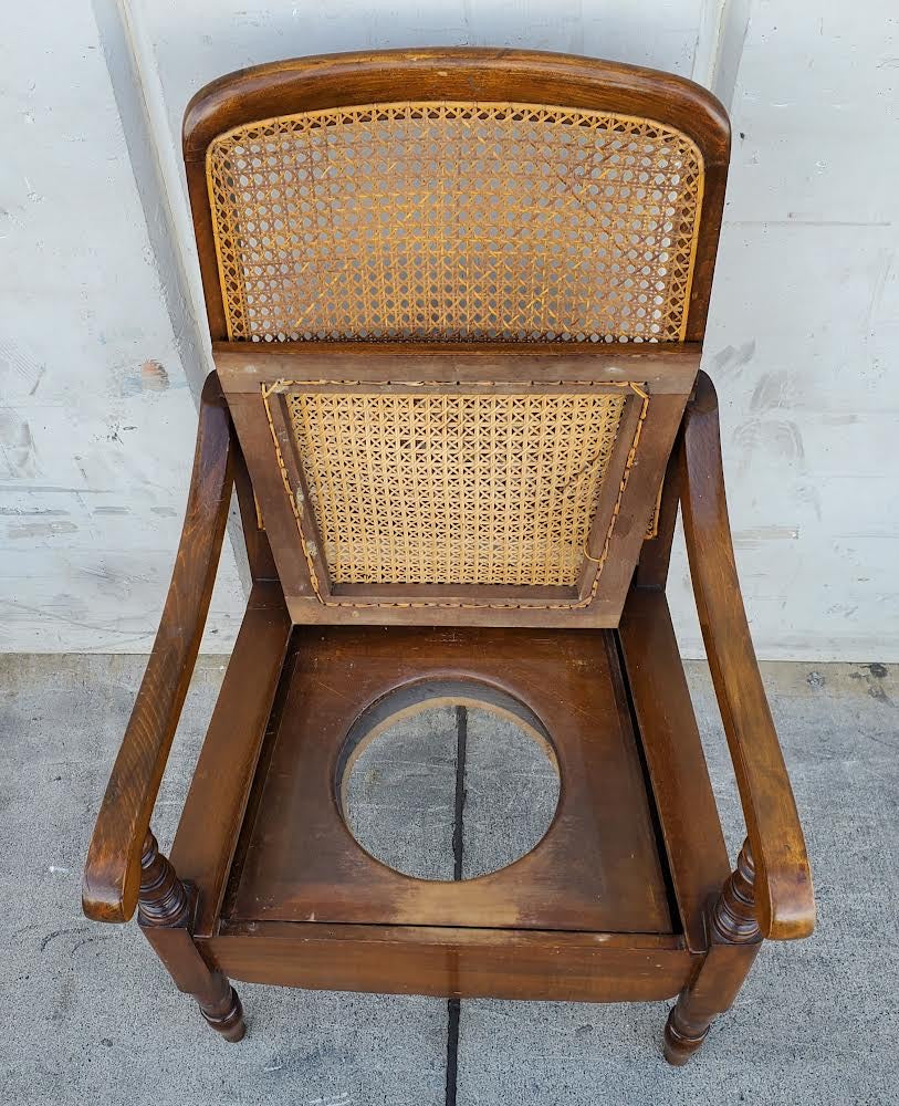 Antique/vintage wicker/cane/rattan armchair