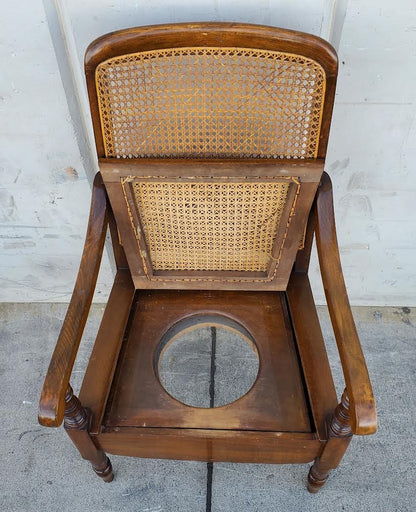 Antique/vintage wicker/cane/rattan armchair
