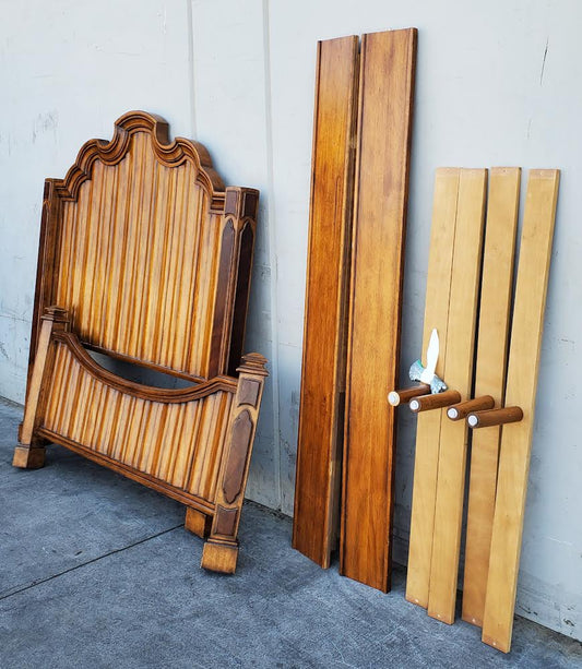 Queen size bed frame wood