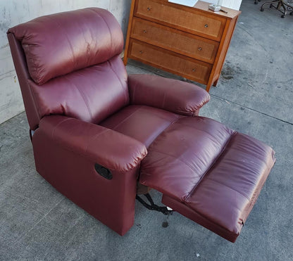 Mahogany recliner armchair