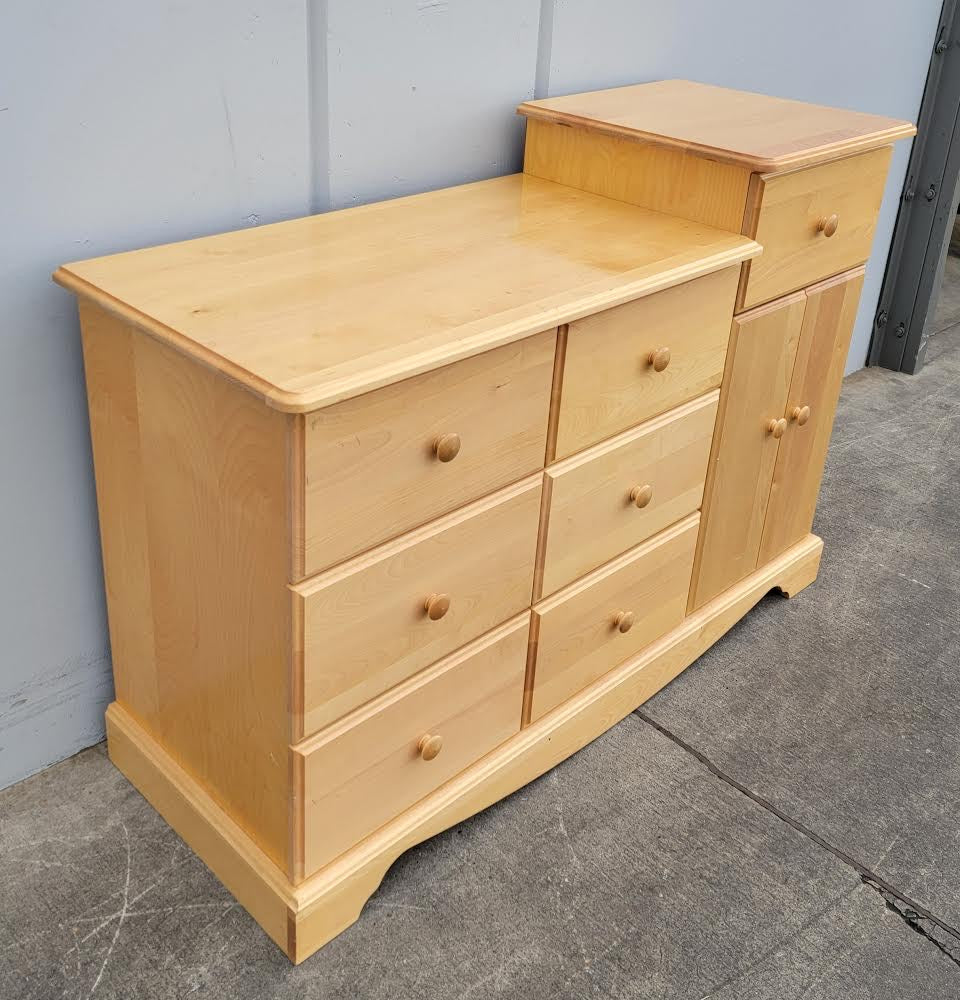 Pali seven drawer dresser/ cabinet light wood