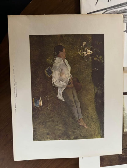 The FOUR SEASONS a Portfolio of 7 Loose Prints by Andrew Wyeth in Case First Printing 1962