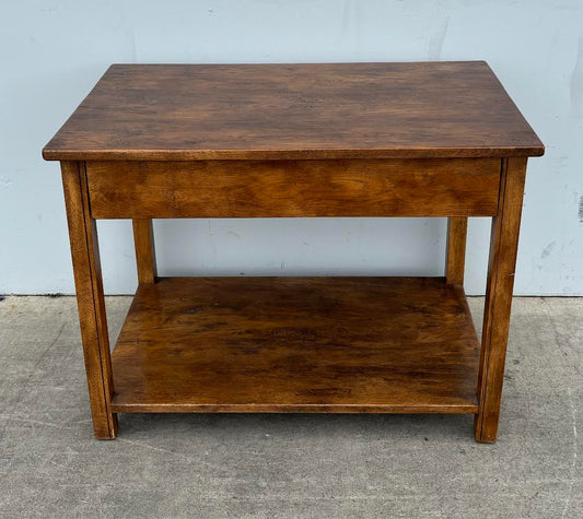 Mid Century Walnut Accent Table End Table