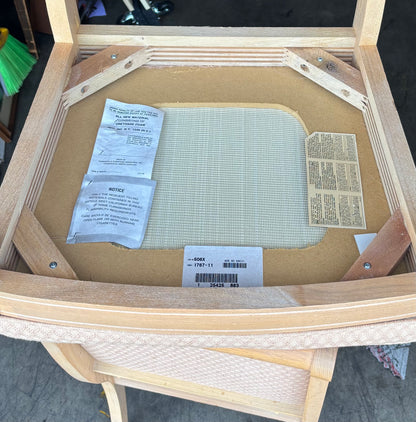 Thomasville light wood dining chairs (6)