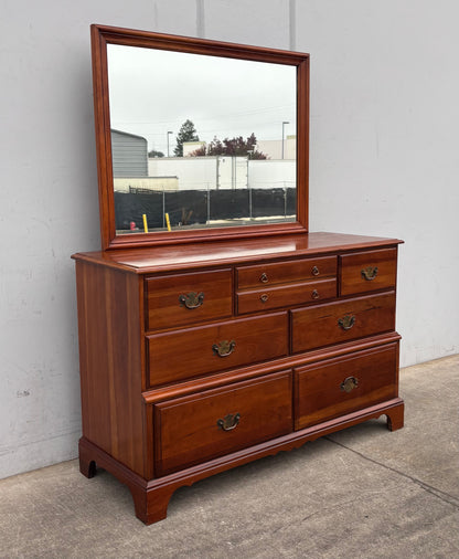 Hungerford dresser with mirror/ chest of drawers cherry