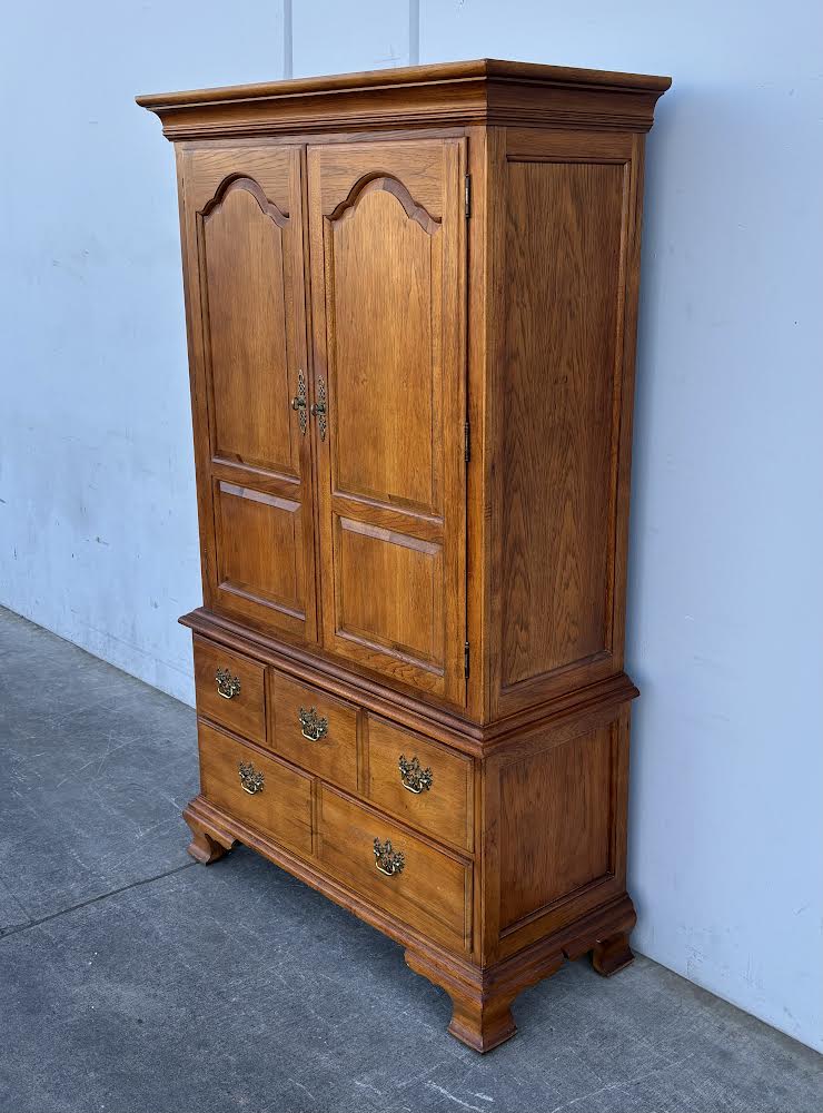 Thomasville Armoire Dresser Chest Solid Wood