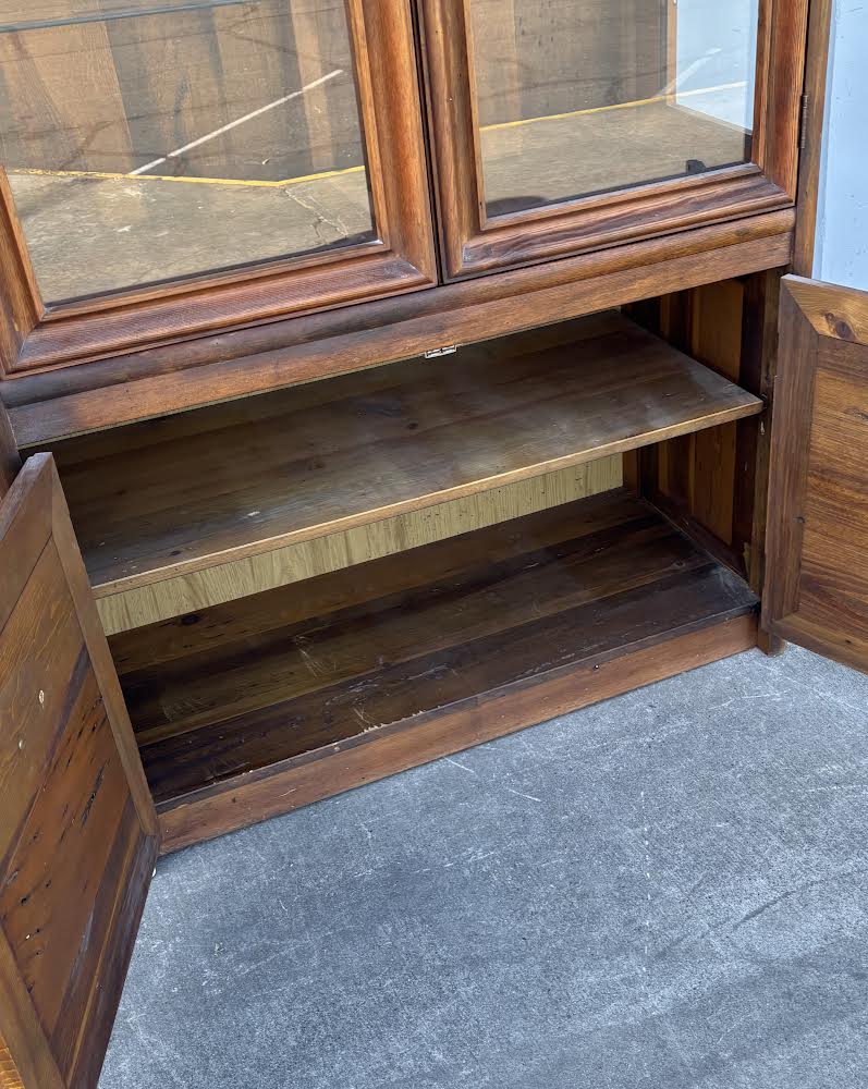 Vintage Hutch Glass China Cabinet