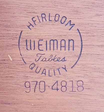 Weiman wood antique end/side table