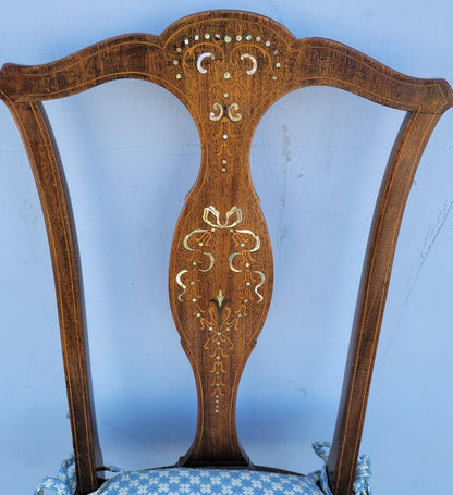 Stern brothers antique/vintage dining side chair dark wood