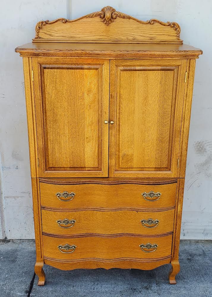 Armoire/tv cabinet/dresser light wood/honey
