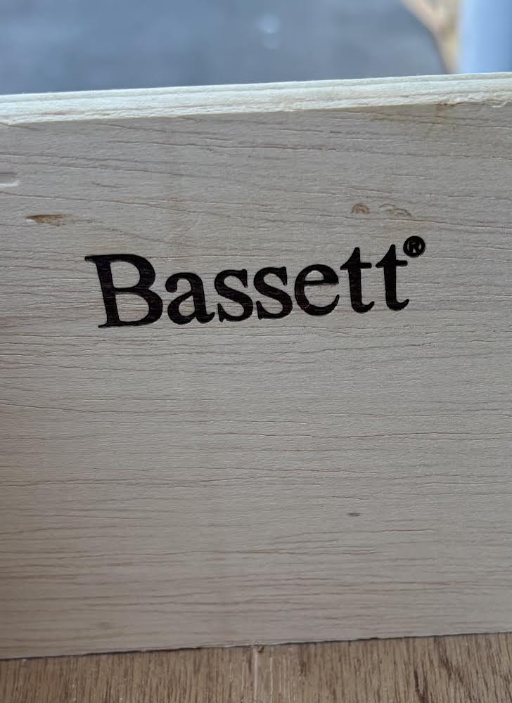 Bassett Tall Cherry Dresser Dark Wood