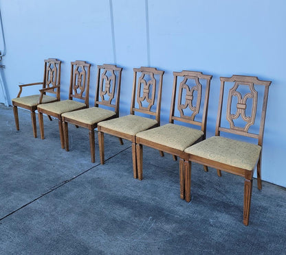 dining chairs (6) (1 armchair) antique/ vintage