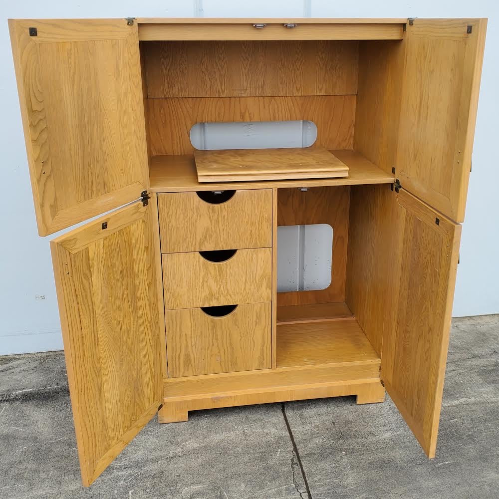 light wood cabinet wardrobe / armoire
