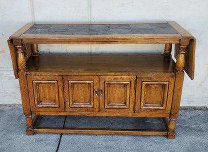 Buffet sideboard drop down leaves server