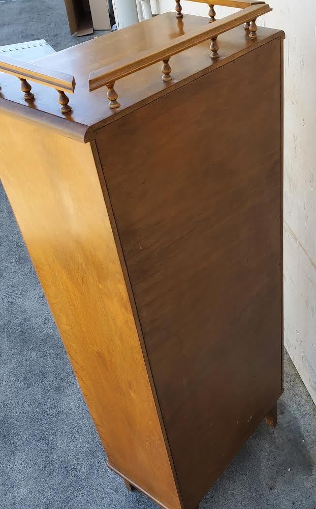 Light wood/honey open bookcase/cabinet
