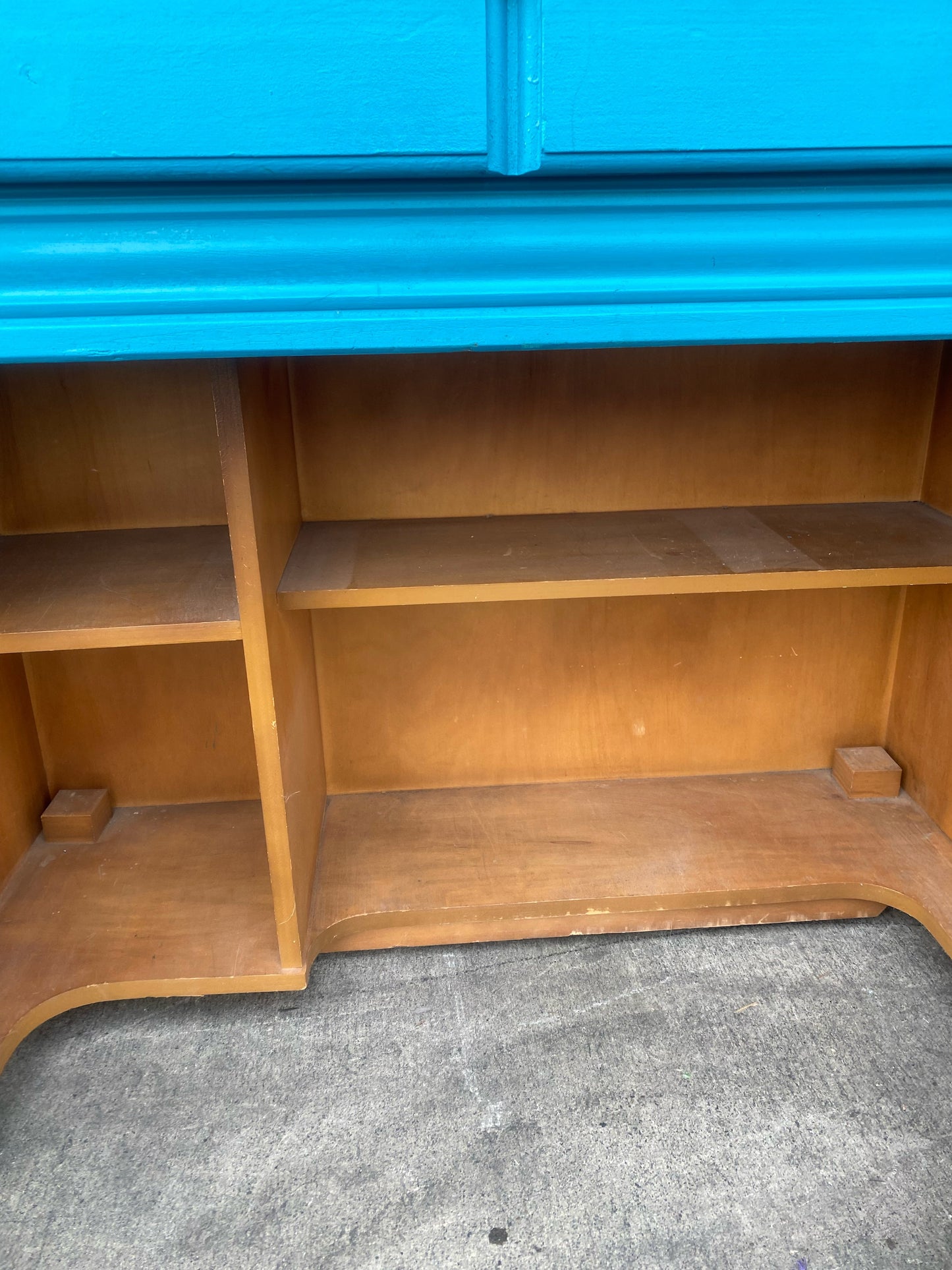 blue sideboard/ buffet/kitchen cabinet