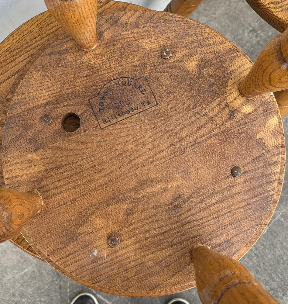 5 Vintage Rustic Amish Barstools Farmstyle Towne square