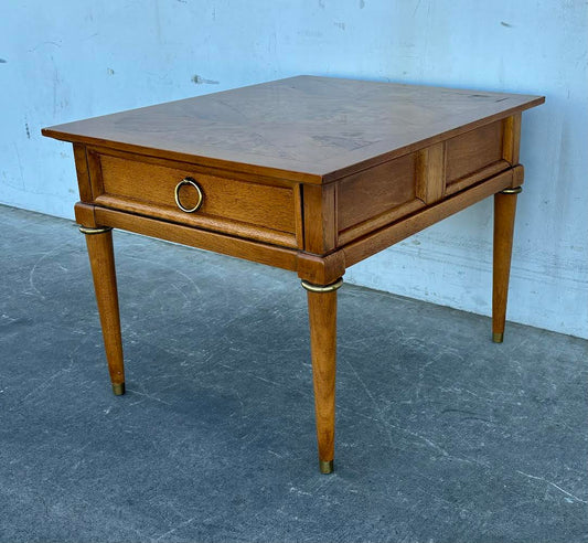 Vintage Walnut Single Drawer Side Table American of Martinsville