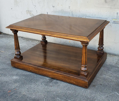 Ethan Allen end/side table on wheels