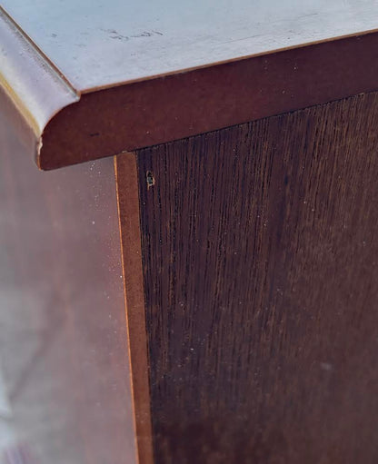 Tall Side Table Jewelry Armoire Dark Wood Cherry