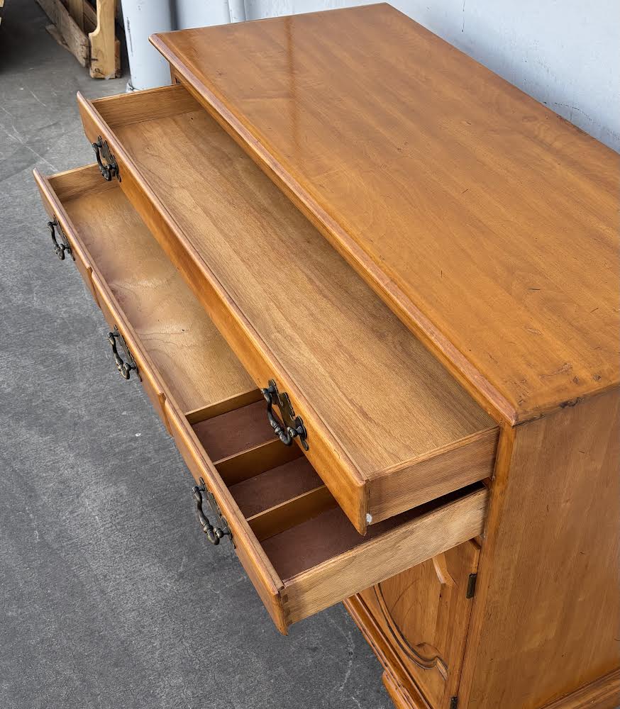 Vintage Tall Dresser Buffet Solid Wood