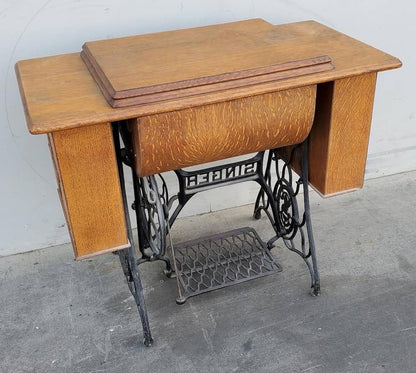 Singer sewing machine table antique