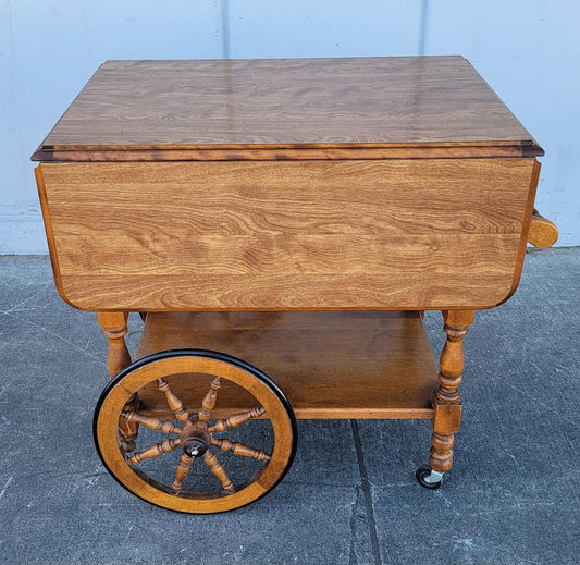 Vintage mid century colonial style tea/ bar /serving cart/ trolley