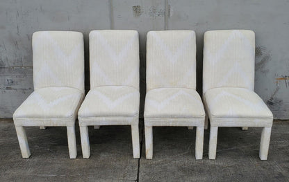 White 4 dining chairs