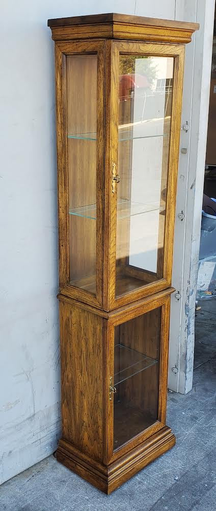 Narrow display/curio cabinet tall